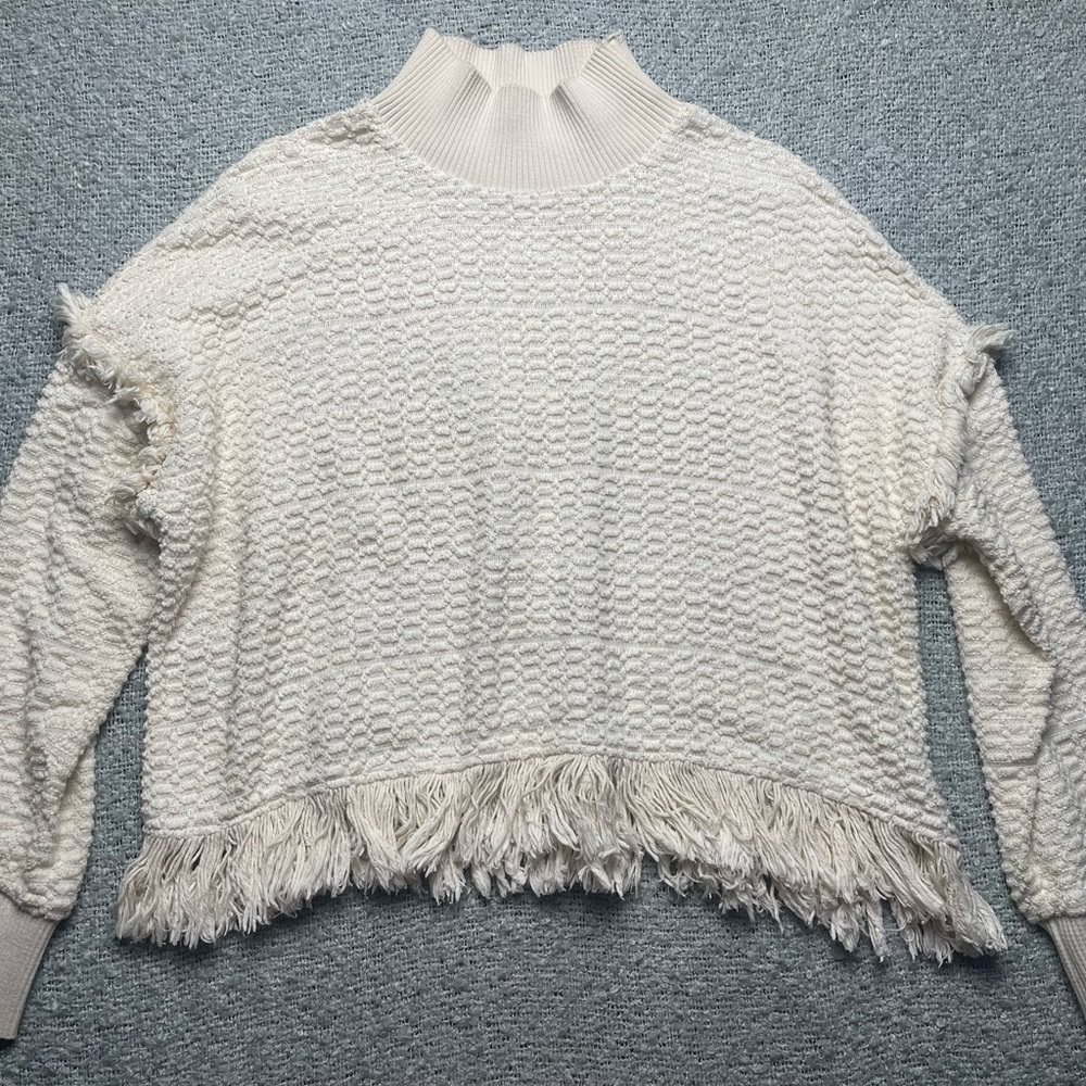 Zara Oversized Cream Knit‎ Boho Sweater